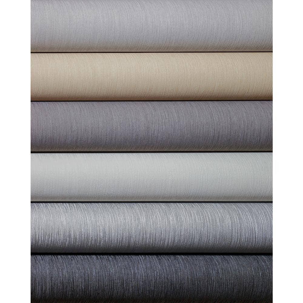 Brewster Hera Grey Textured Wallpaper