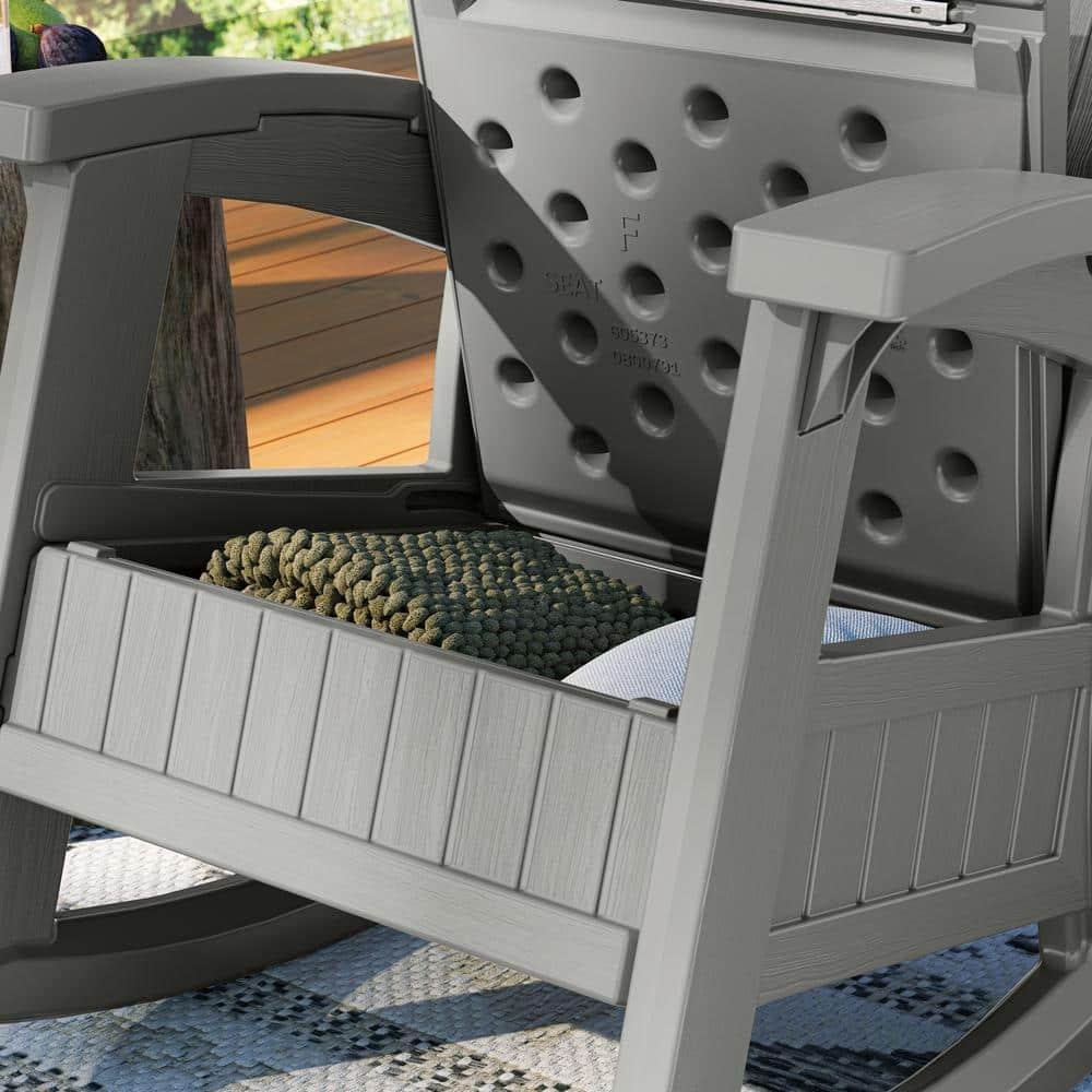 Suncast Suncast Outdoor Rocking Chair with Storage
