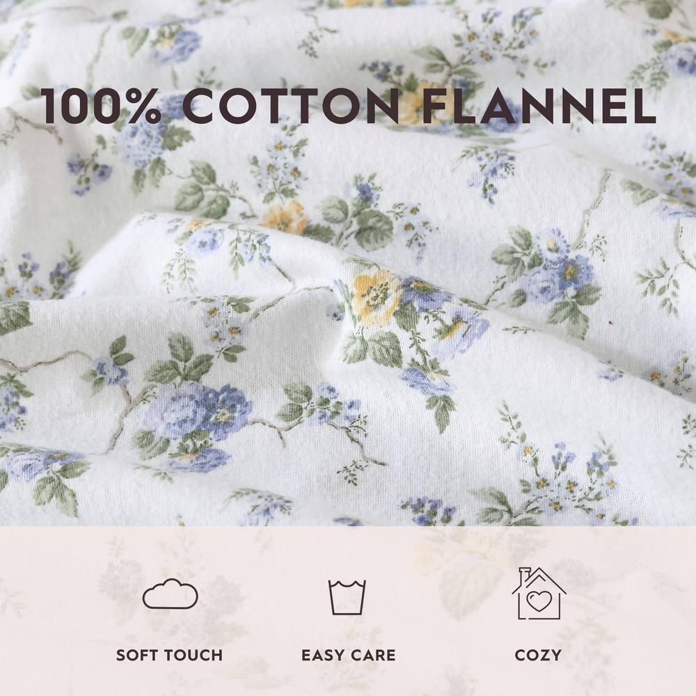 Laura Ashley Laura Ashley Cotton Flannel Cozy Sheet Sets