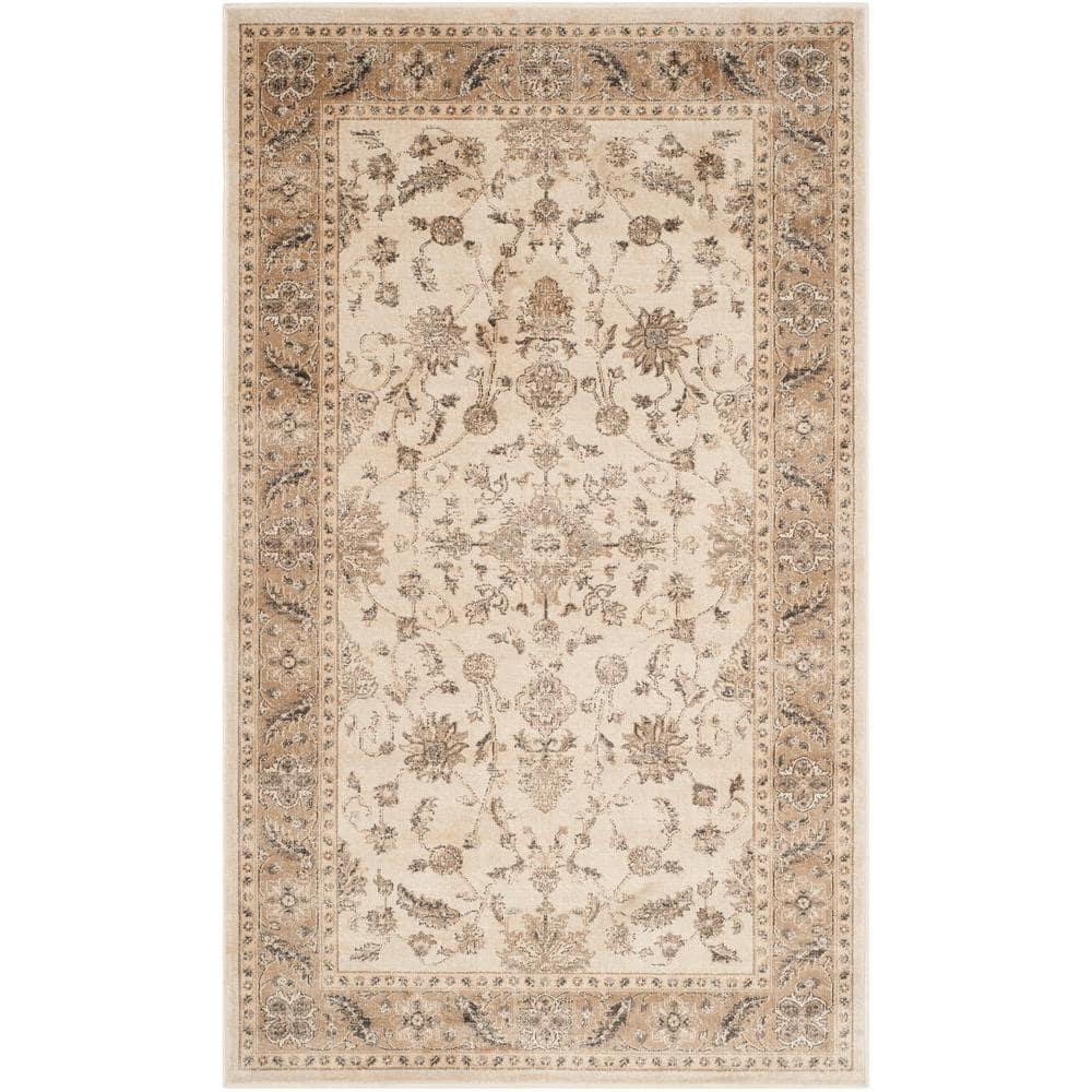 Vintage VTG168 Power Loomed Indoor Accent Rug - Stone/Caramel - 3'3"x5'7" - Safavieh.