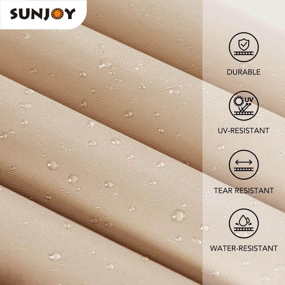 Sunjoy Sunjoy Lindt 9.5 x 11 ft. Outdoor Steel Arched Pergola with Adjustable Canopy for Patio, Backyard, and Garden