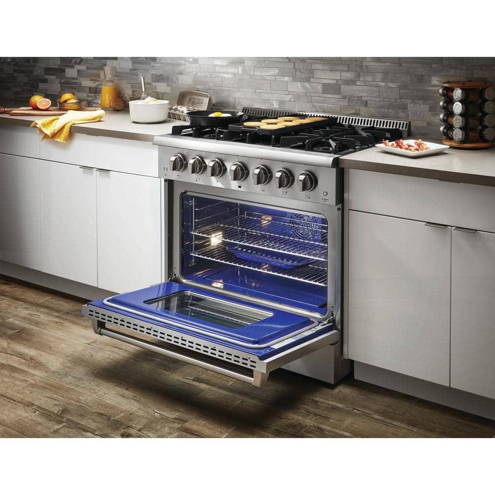 Thor Kitchen 36 Inch Professional Gas Range in Stainless Steel-HRG3618U