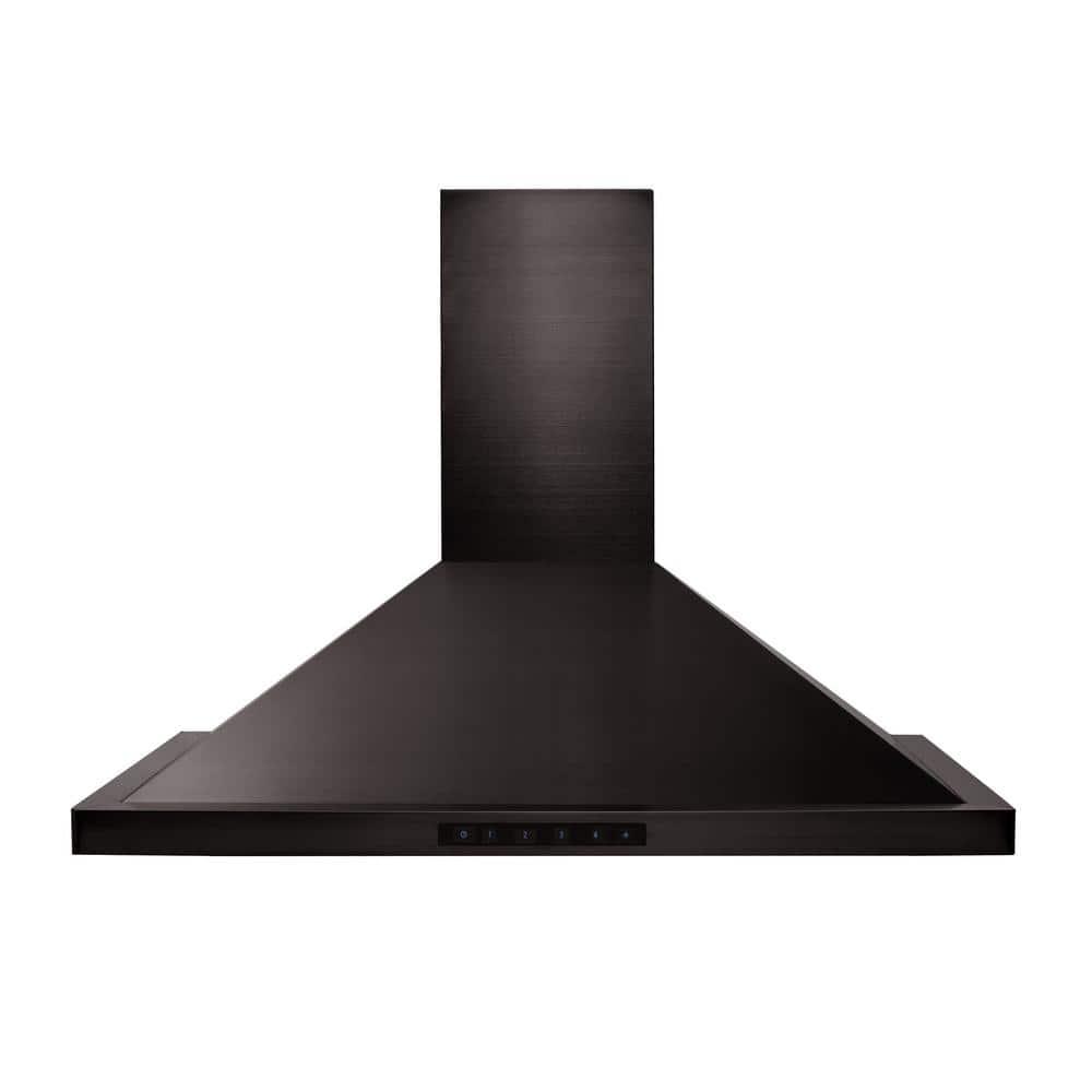 ZLINE 30 in. Convertible Vent Wall Mount Range Hood in Black Stainless Steel (BSKBN-30)