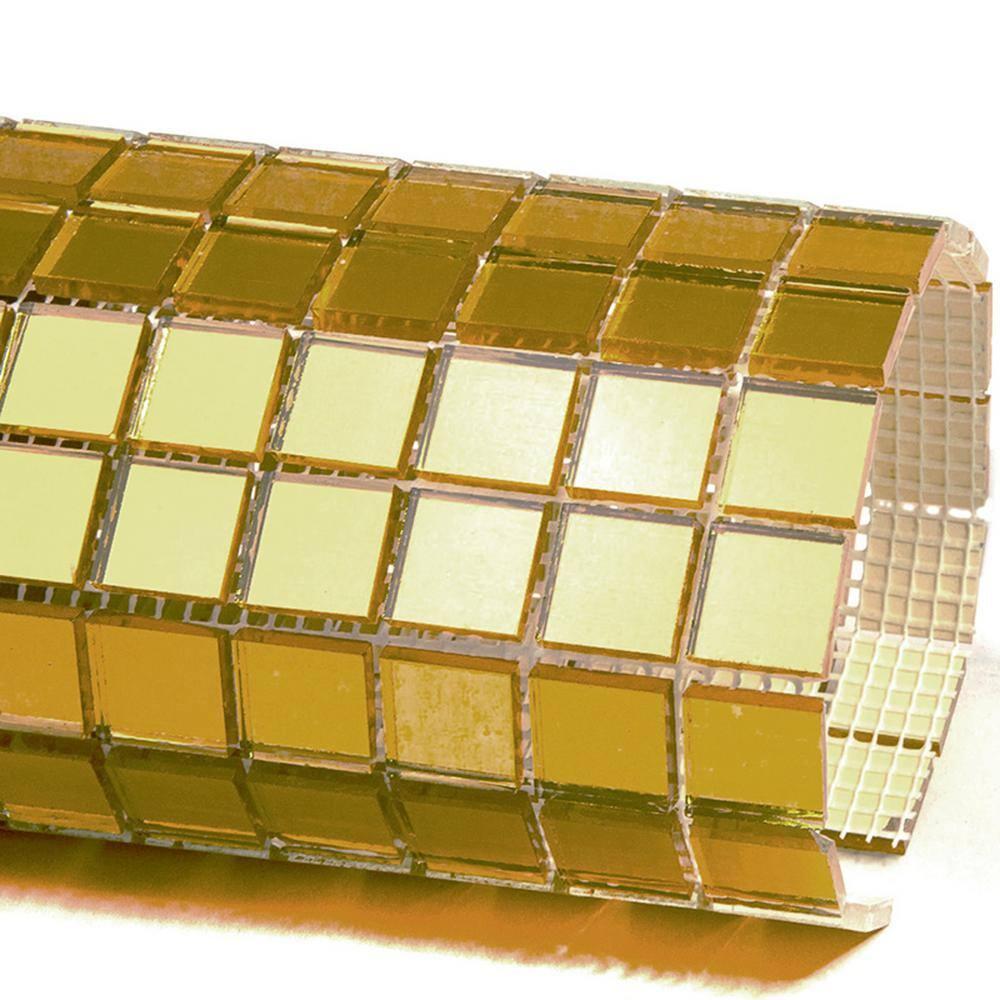 Apollo Tile Altin 0.8" x 0.8" Glass Grid Mosaic Wall & Floor Tile (Set of 20)