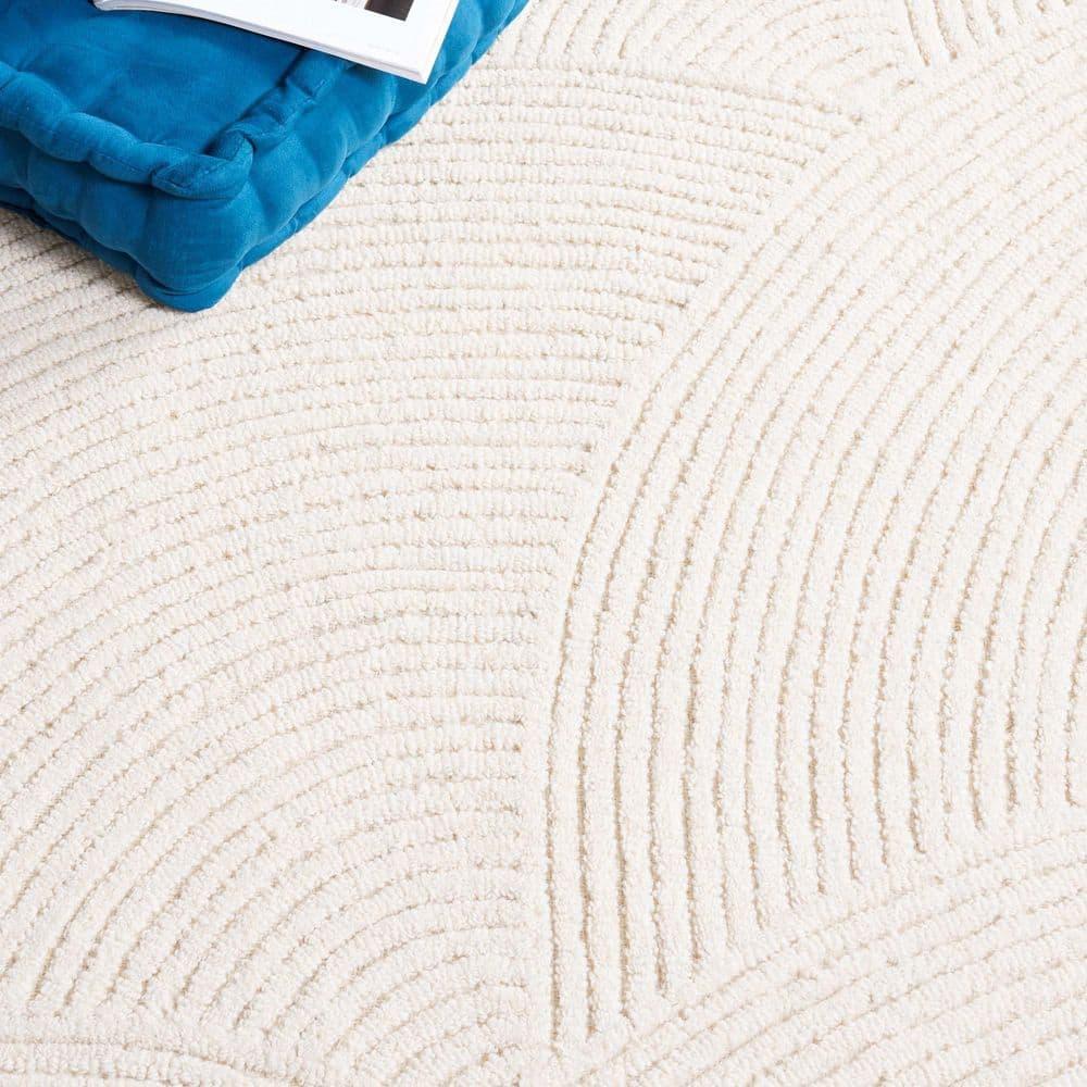 Textural TXT105 Hand Tufted Indoor Area Rug - Ivory - 5'x8' - Safavieh
