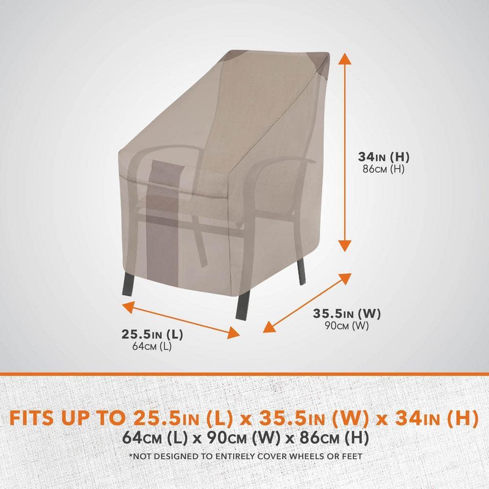 Modern Leisure Modern Leisure Monterey Patio Swivel Lounge Chair Cover, 2-Pack, 37.5"L x 39.25"W x 38.5"H, Beige (Set of 2)