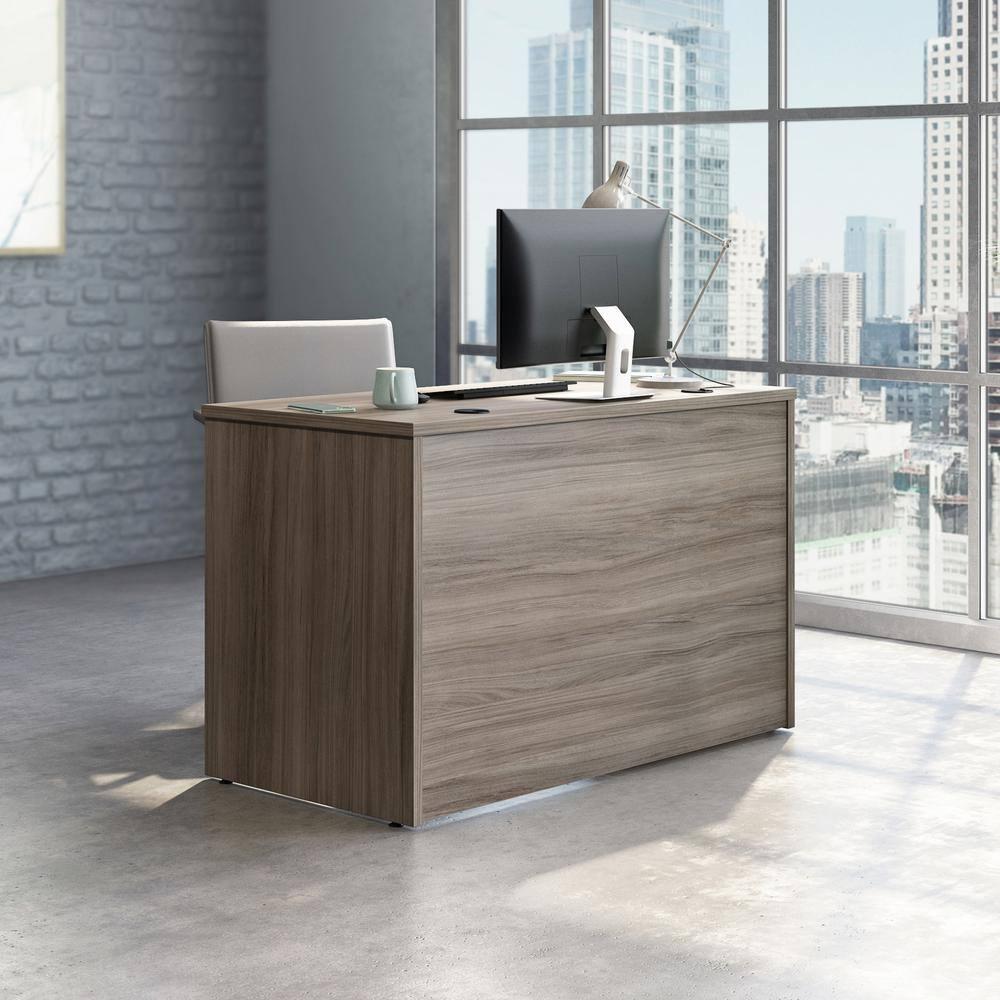 Sauder Affirm Engineered Wood 48" x 24" Computer Desk in Hudson Elm/Brown