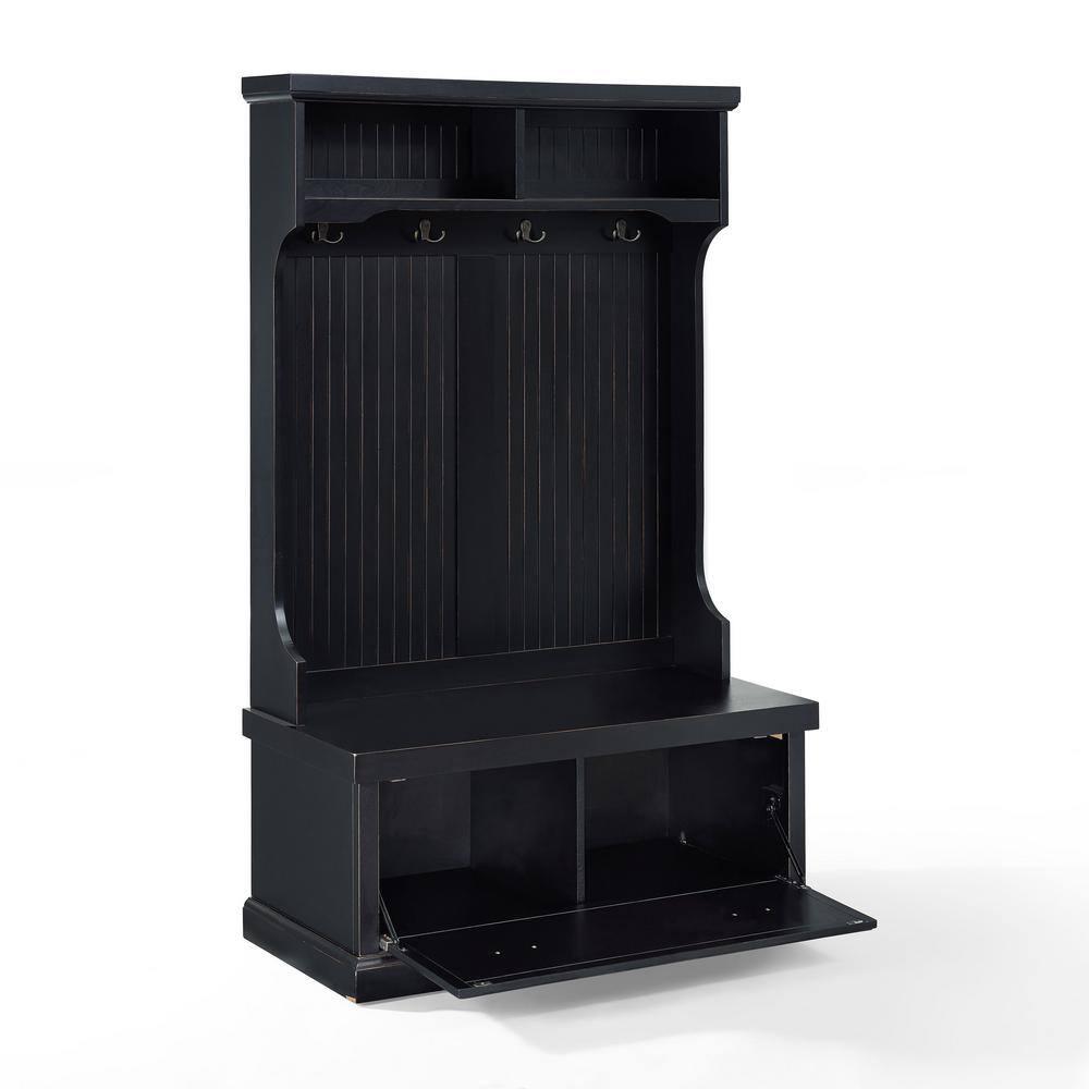 Seaside Hall Tree 40'' Wide with Bench and Shoe Storage