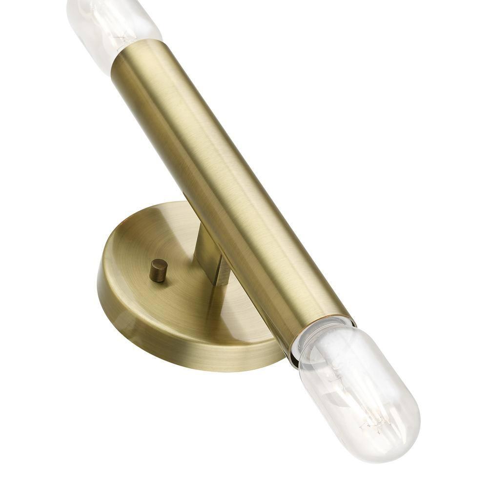 Livex Lighting Copenhagen 2 - Light Wall Light in  Antique Brass