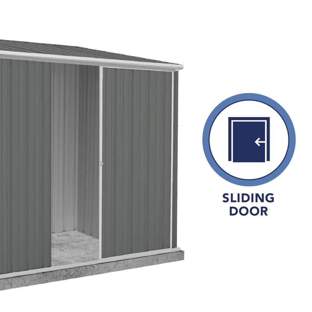 Absco Absco EZI Slider 5 ft. W x 7 ft. D Galvanized Steel Storage Shed