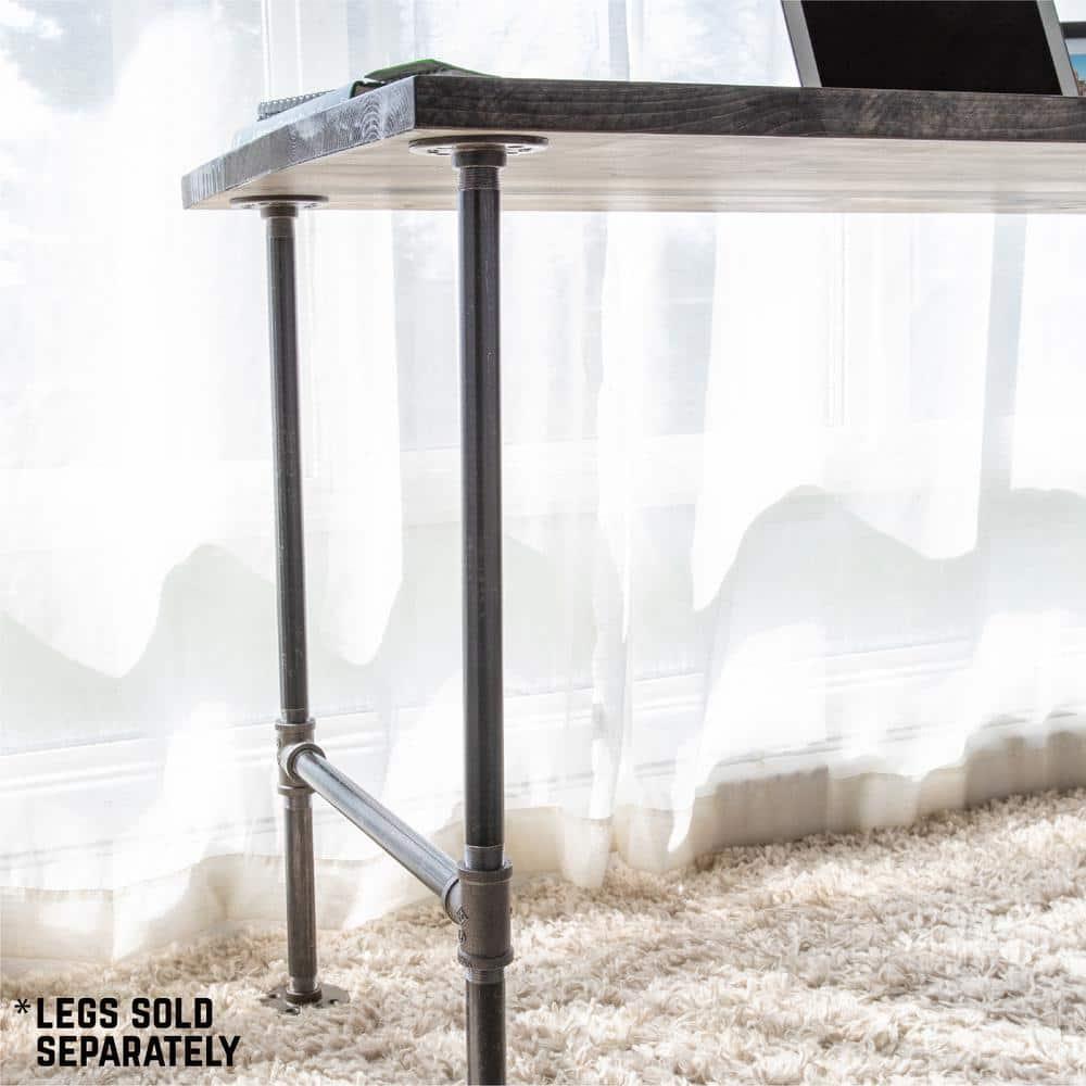 Pipe Decor 24 In. X 48 In. X 1.25 In. RESTORE Office Desk Wood Top