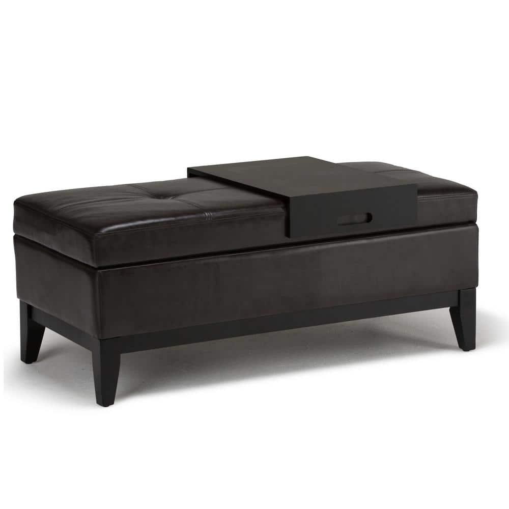 Oregon Faux Leather Ottoman