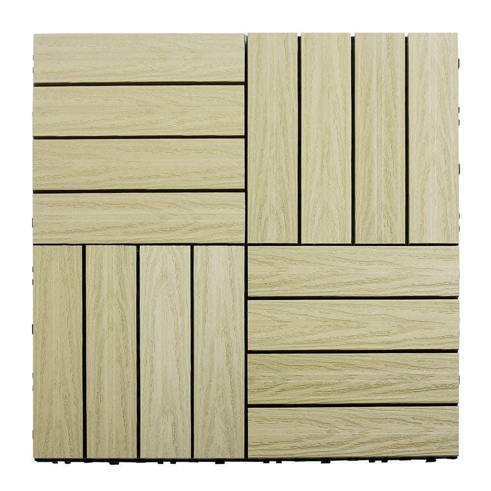 UltraShield Naturale Composite 12" x 12" Interlocking Deck Tile