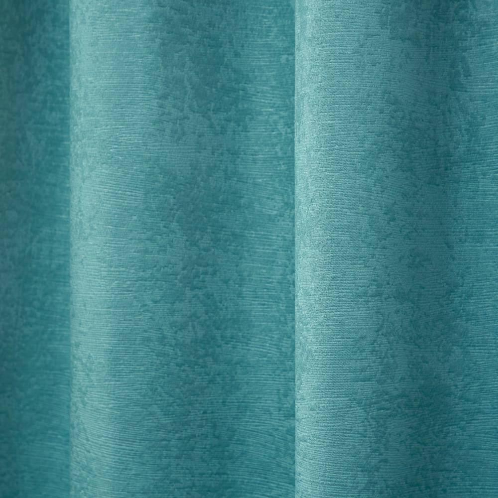 Set of 2 63"x52" Oxford Textured Sateen Thermal Room Darkening Grommet Top Window Curtain Panel Teal - Exclusive Home