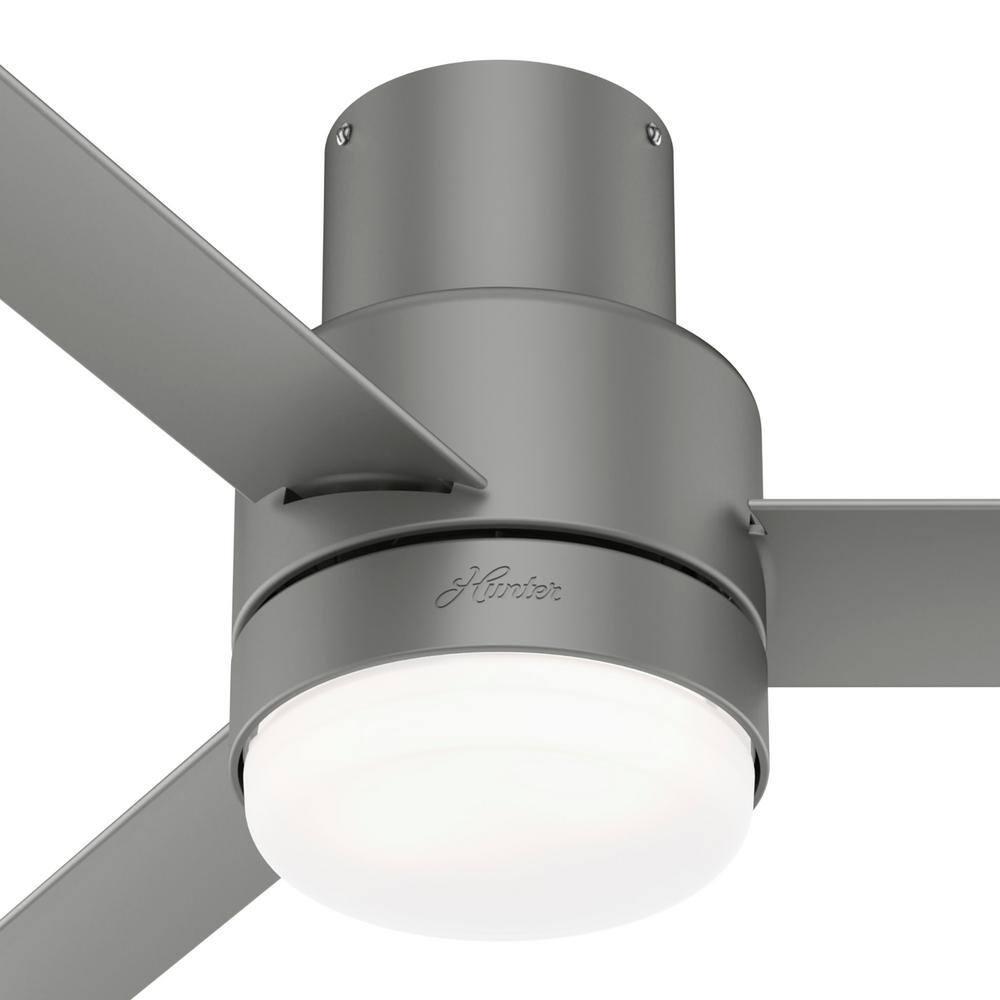 Hunter Fan 44" Gilmour 3 - Blade Outdoor Flush Mount Ceiling Fan with Remote Control and Light Kit Included