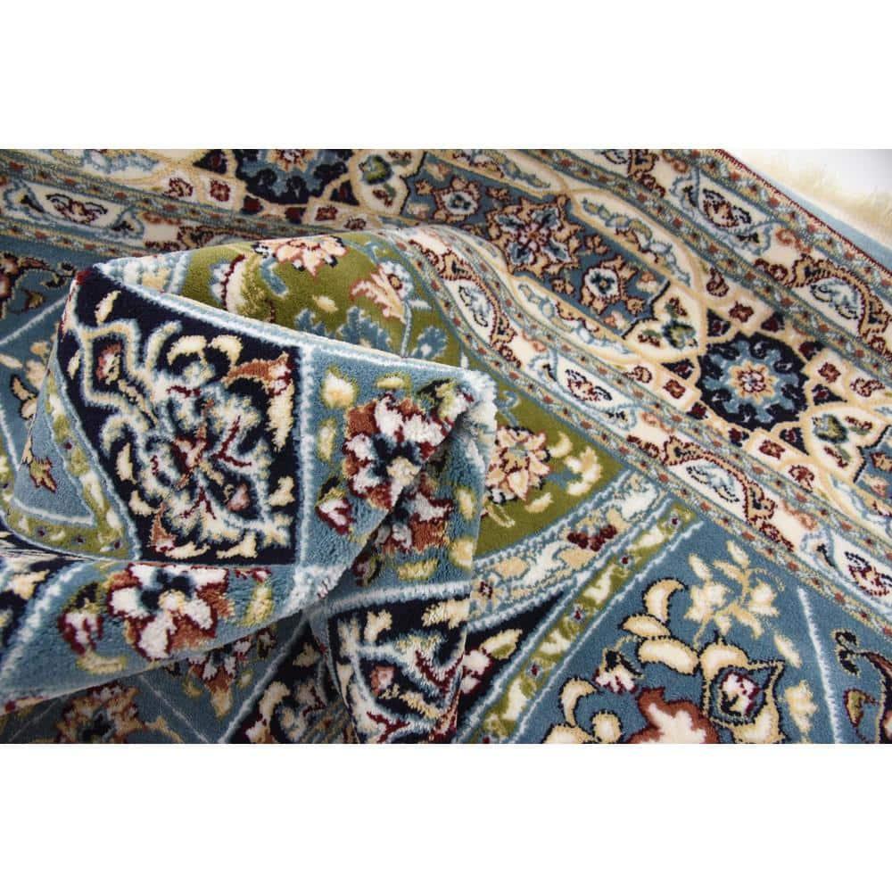 Unique Loom Narenj Collection Area Rug - Adams (5' 1" x 8' Rectangle Blue/Burgundy)