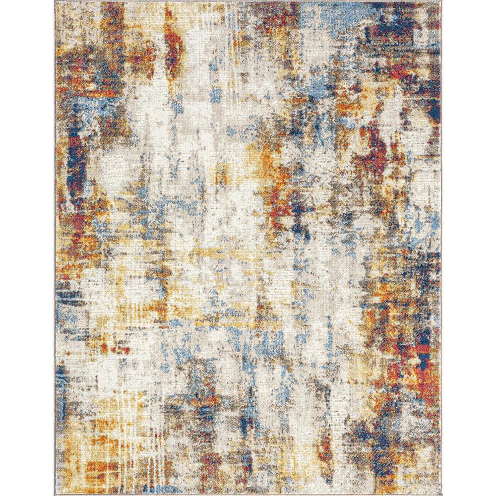 Tayse Chelsea 8 x 10 (ft) Loomed Polypropylene Multi Rectangular Indoor Area rug