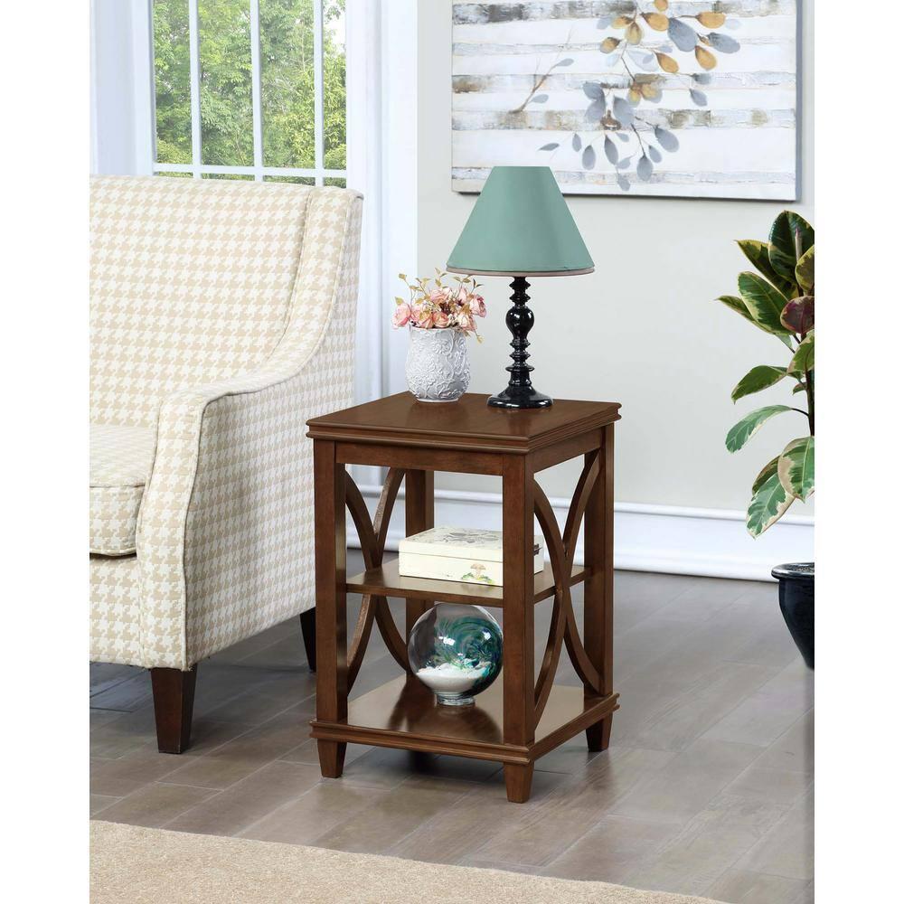 Convenience Concepts Florence End Table in Espresso Wood Finish
