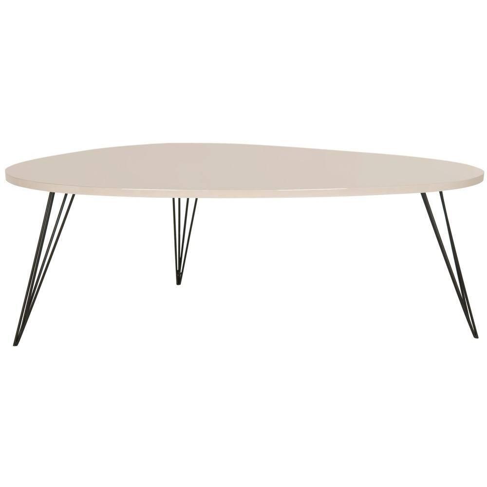 Wynton Coffee Table - Taupe/Black - Safavieh