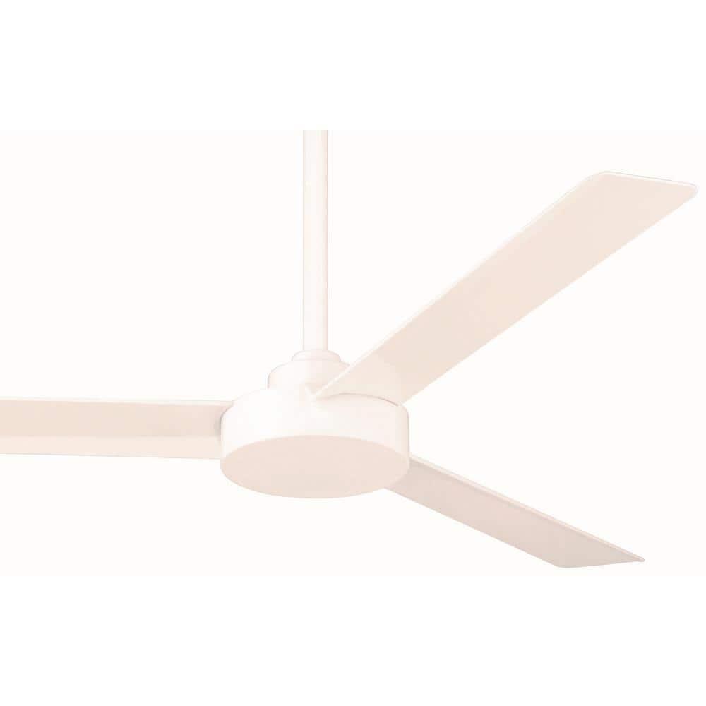 52" Minka Aire Modern 3 Blade Indoor Ceiling Fan Flat White for Living Room Kitchen Bedroom Family Dining Home House Office