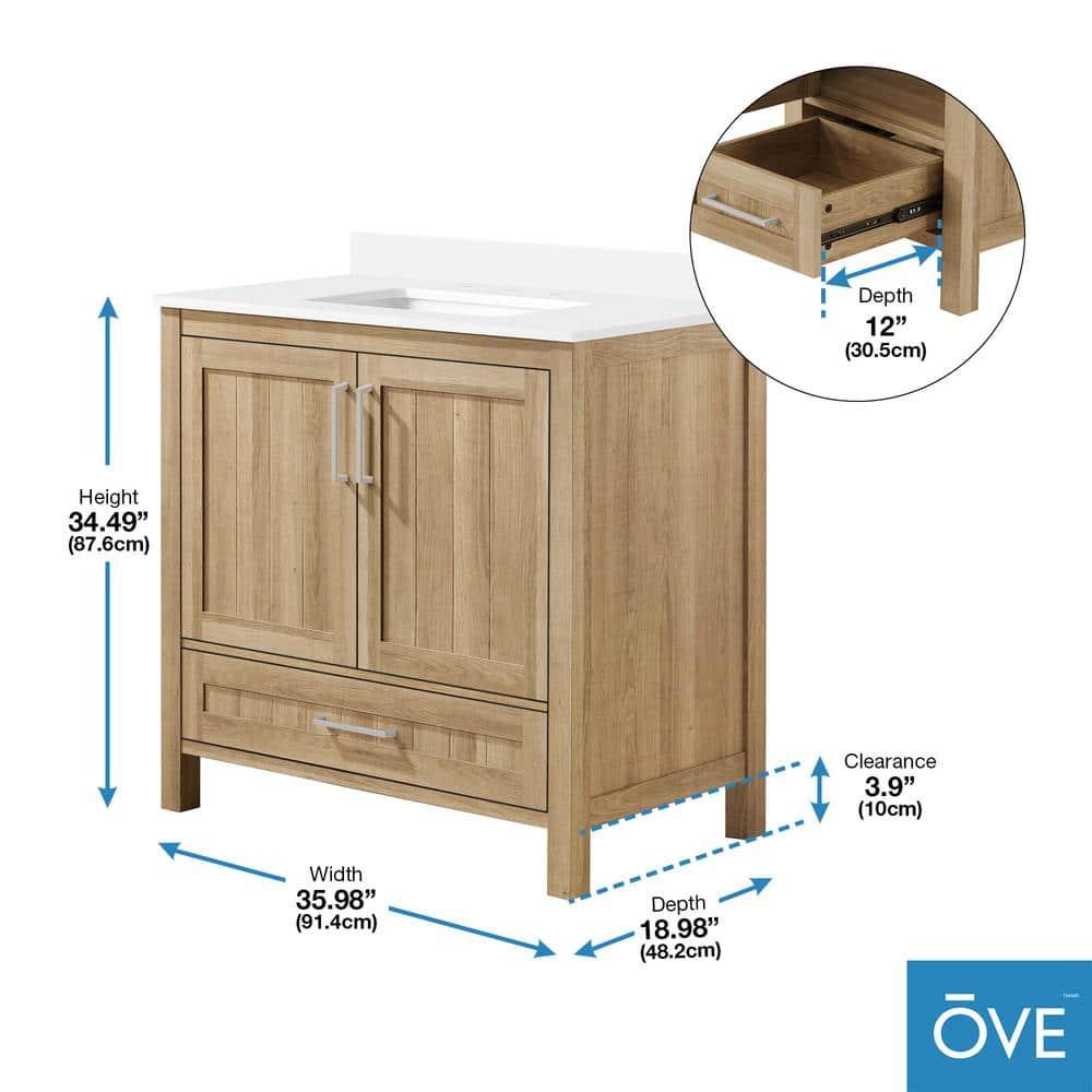 OVE Decors Kansas 36" Single Bathroom Vanity