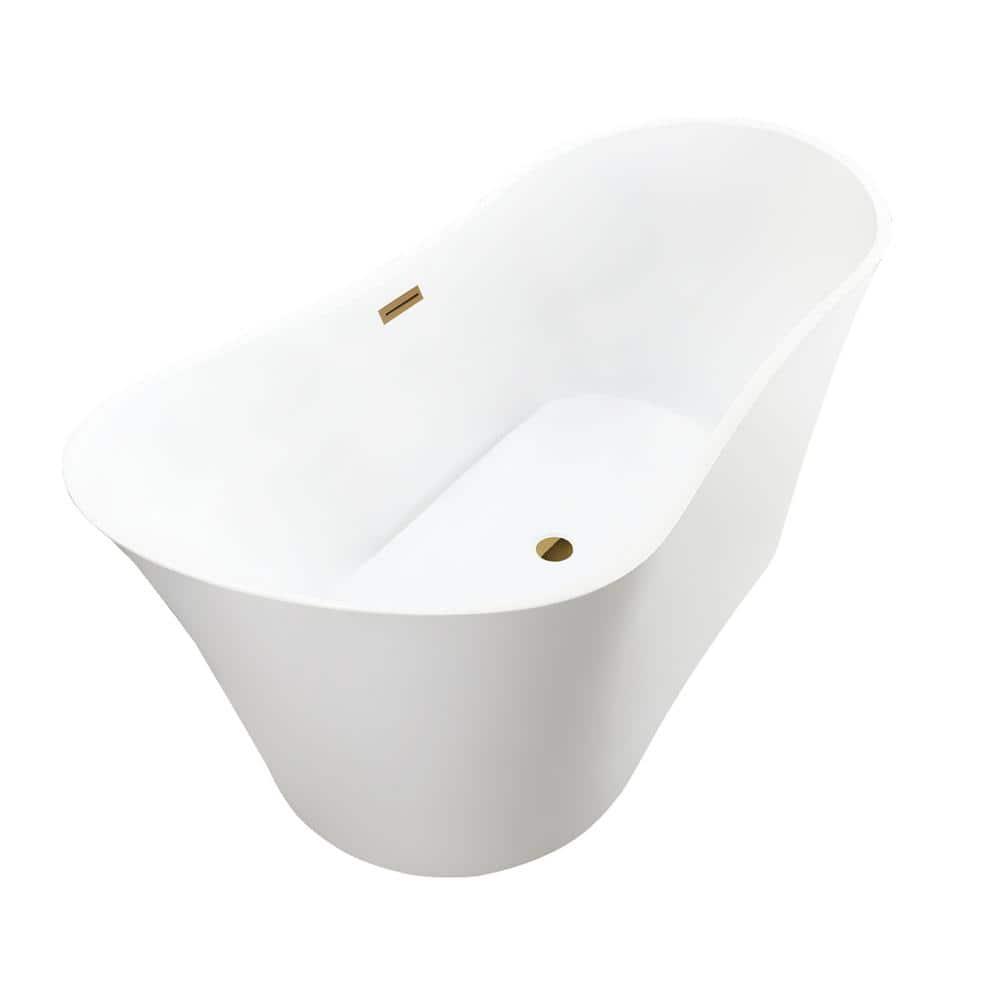 67" x 31" Freestanding Soaking Bathtub