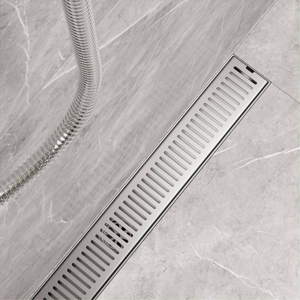Elan 24" Rectangular Grate Linear Grid Shower Drain