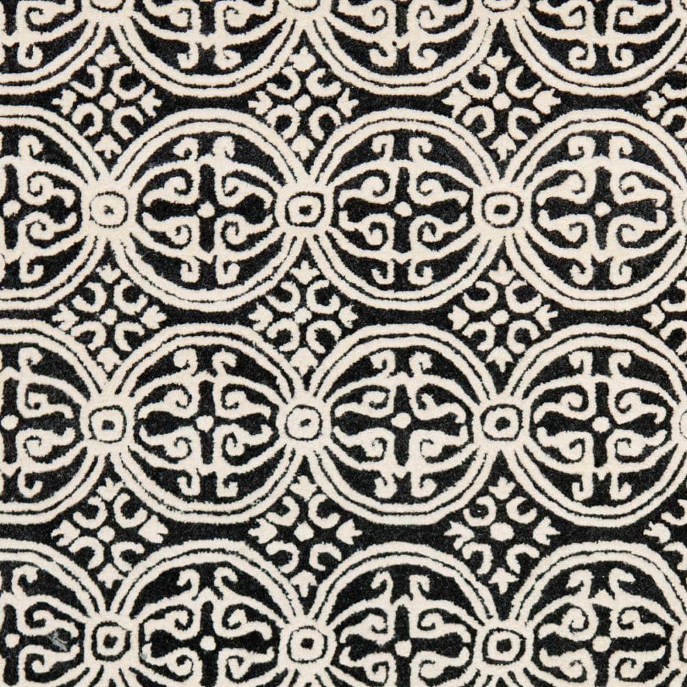 Ivory Elegance Square Hand-Tufted Wool Area Rug - 62"x20"