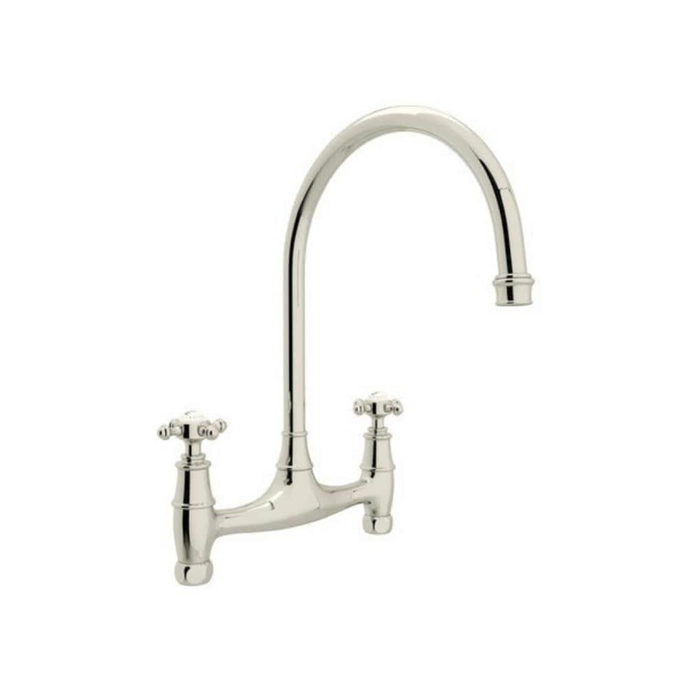 Georgian Era Bridge Kitchen Faucet Without Unions