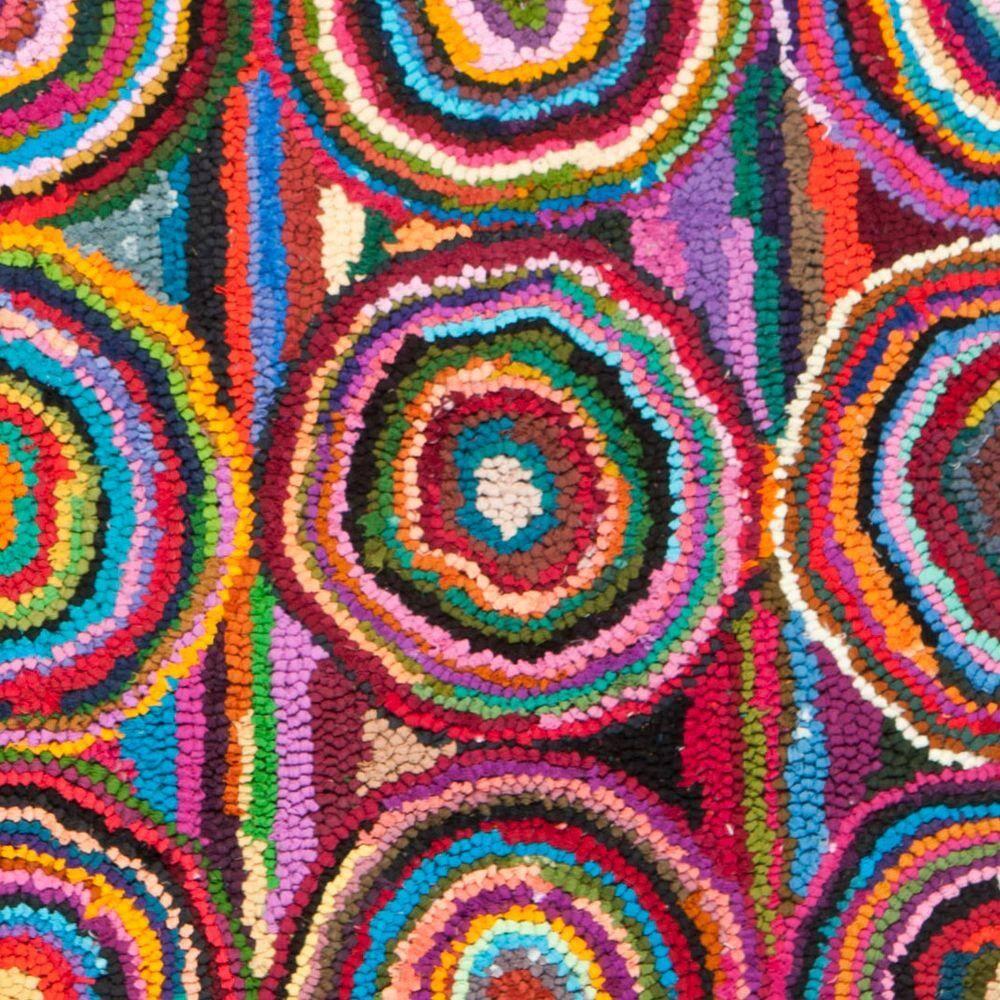 Nantucket NAN143 Hand Tufted Area Rug - Pink/Multi - 6'x9' - Safavieh.