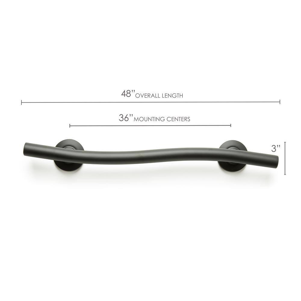 Lifestyle & Wellness Stainless Steel Wave Grab Bar