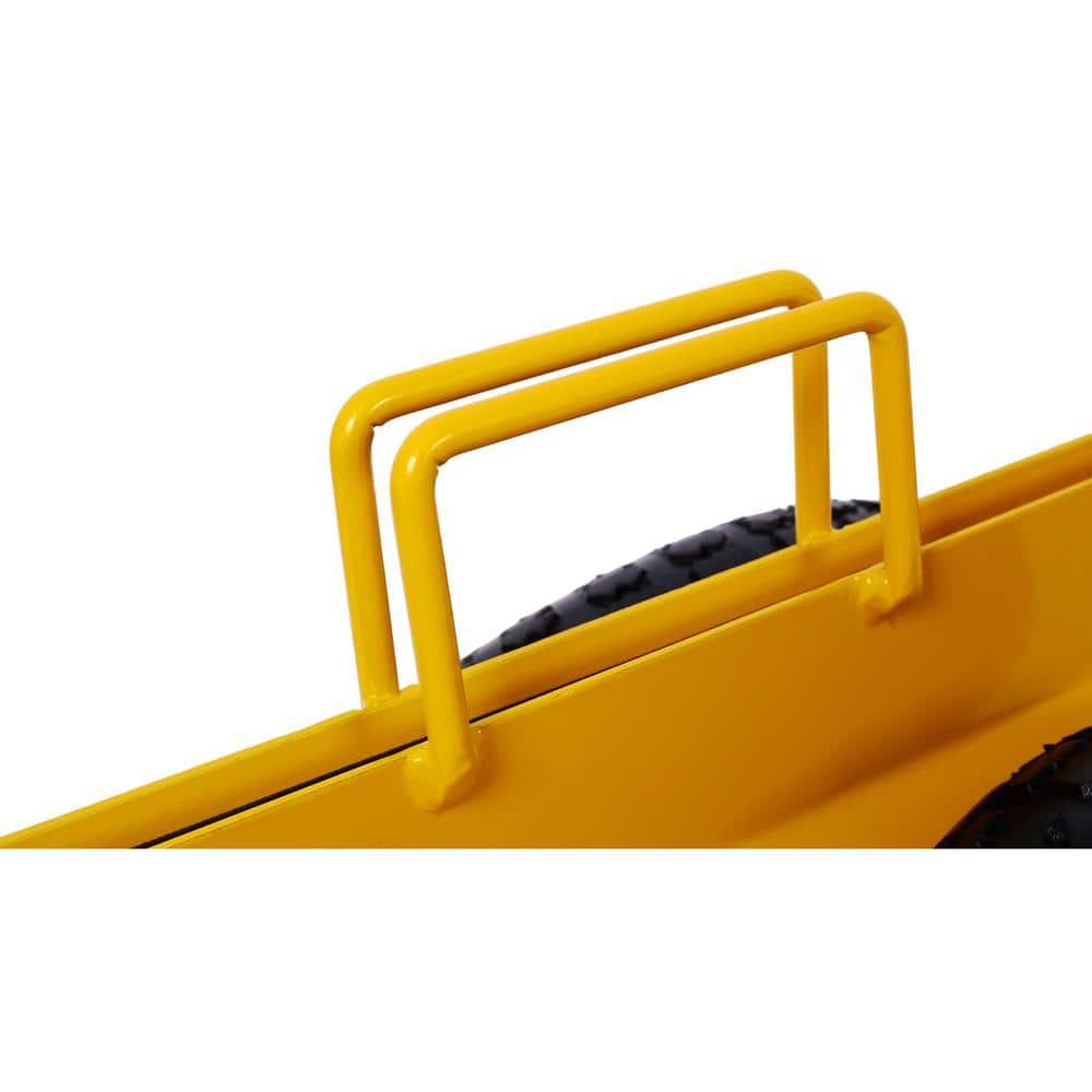 Heavy Duty Panel Dolly Slab Dolly with Handle & 2 10" Peneumatic Tires Wheels 600LBS Load Capacity for Drywall Sheet Heavy Appliance & Material Handling All Terrain Moving Cart Panel Dolly