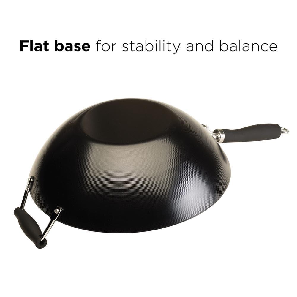 Hong Kong Chopstick House Carbon Steel Wok with Helper Handle