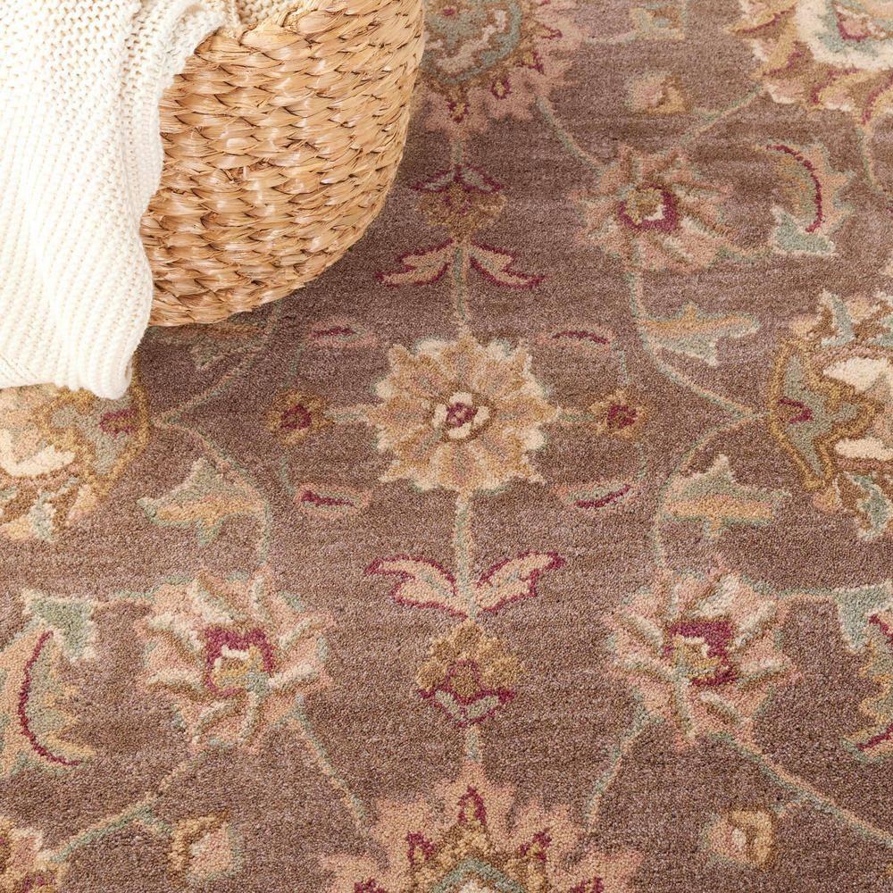 Heritage HG343 Handmade Area Rug - 6'x9' - Brown/Ivory - Safavieh