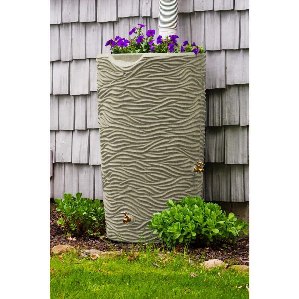 Loon Peak® Loon Peak® 65 Gallons Plastic Drainable Planter Rain Barrel