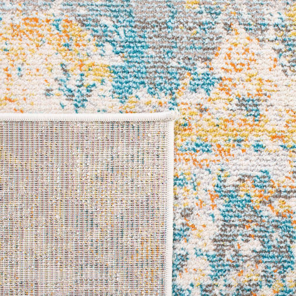Madison MAD453 Power Loomed Indoor Area Rug - Teal/Gold - 8'x10' - Safavieh