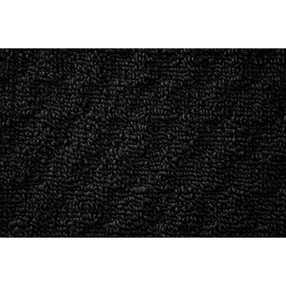Garland Rug Town Square Polypropylene Indoor Rug Set, 3 Piece (2'x5',3'x4', 5'x7') Black