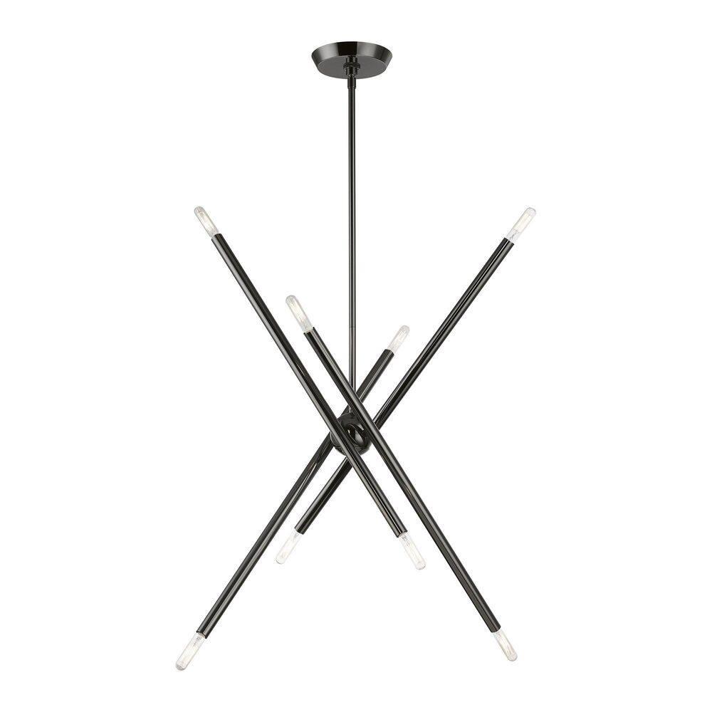Livex Lighting Soho 8 - Light Chandelier in  Black Chrome