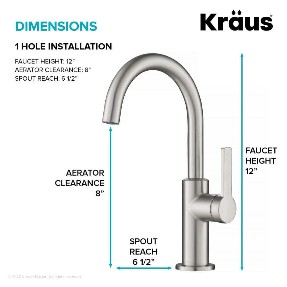 Oletto Single Handle Kitchen Bar Faucet