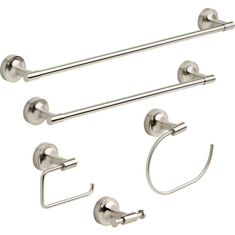 Voisin Brushed Nickel Wall Mounted Towel Ring