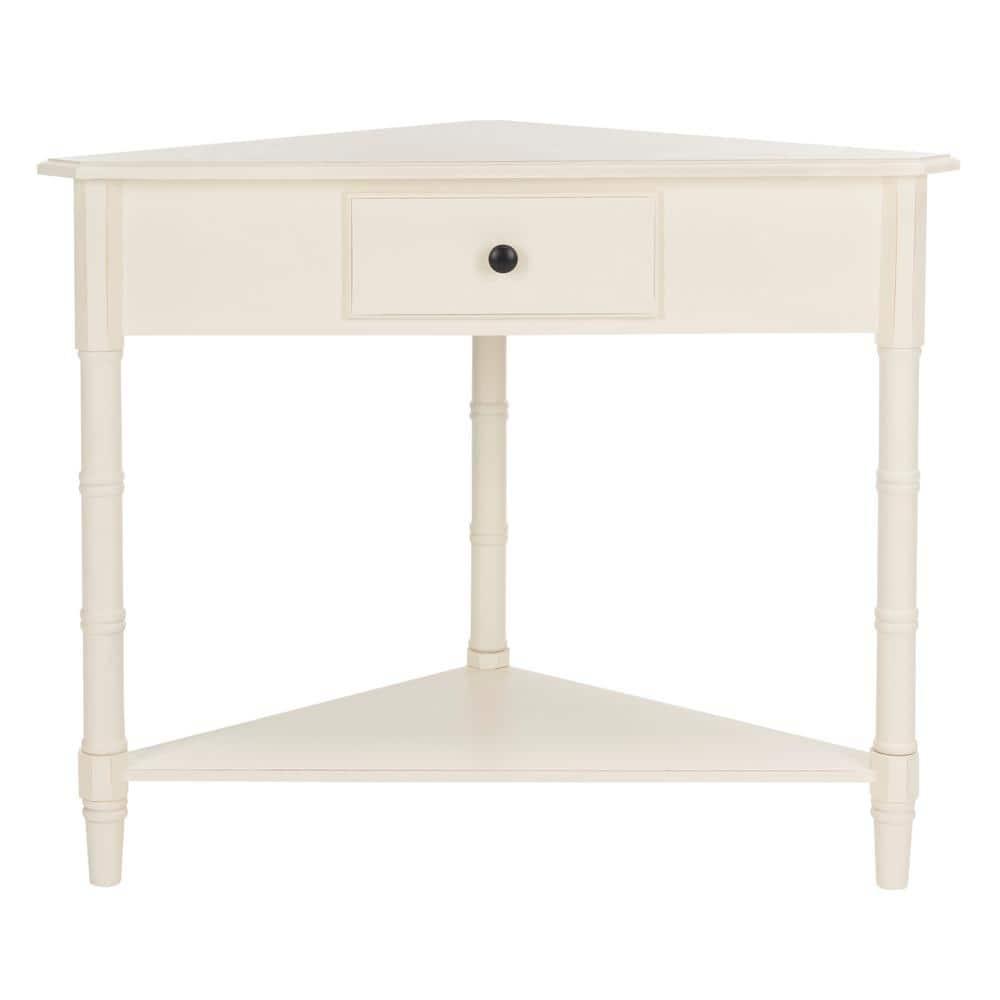 Gomez Corner Table - AMH5709C - Off-White - Safavieh Couture