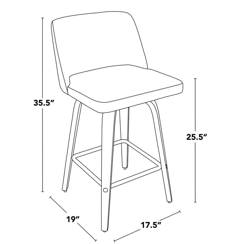 Lakyia Upholstered Counter Stool