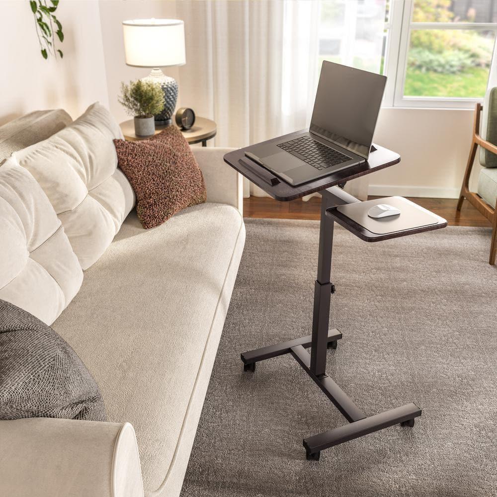 Seville Classics airLIFT Adjustable Height Rolling Tiltable Desk with Mouse Stand