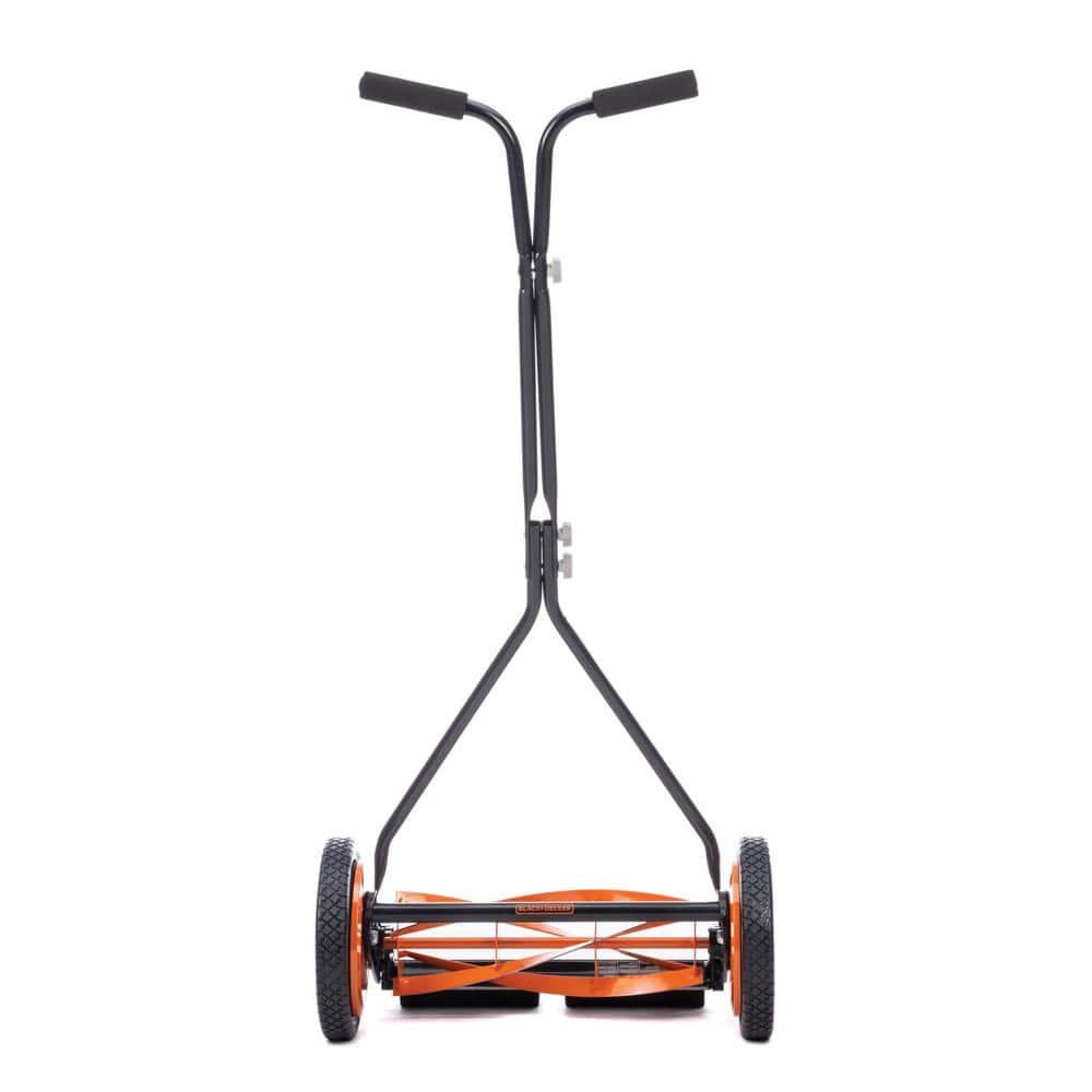 16 in. 4-Blade Manual Walk Behind Reel Lawn Mower