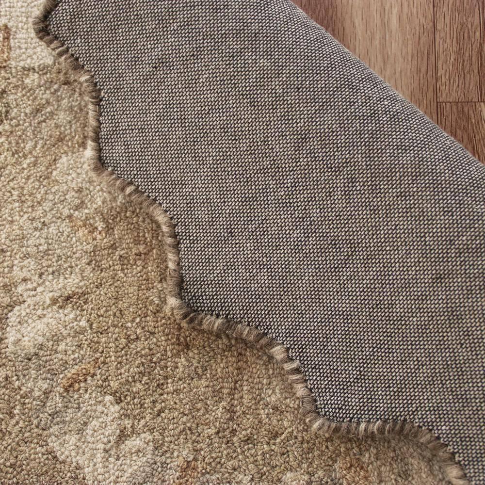 LR Home Daisey 2'3" x 3'10" Beige Classic Medallion Wool Hearth Indoor Area Rug