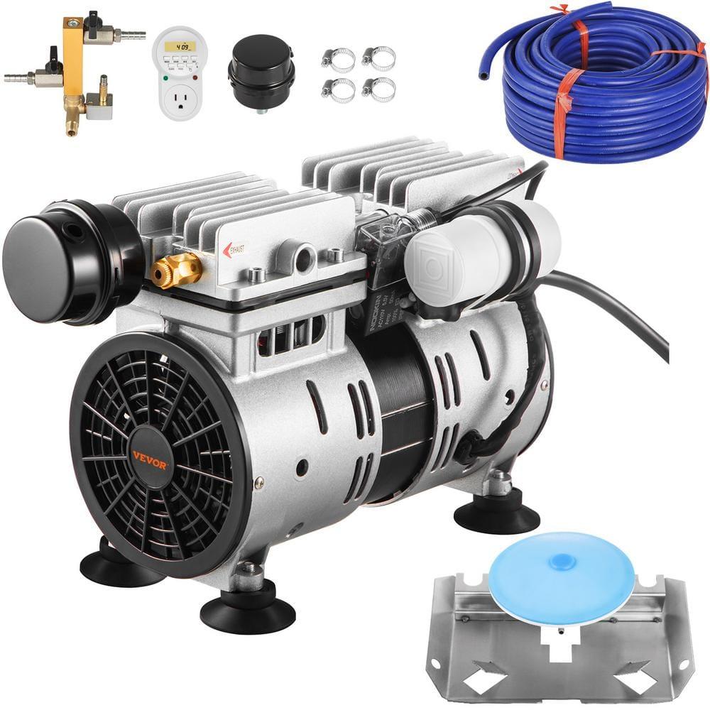 VEVOR 3/4 HP Silver Metal Pond Aerator Kit with Blue Tubing