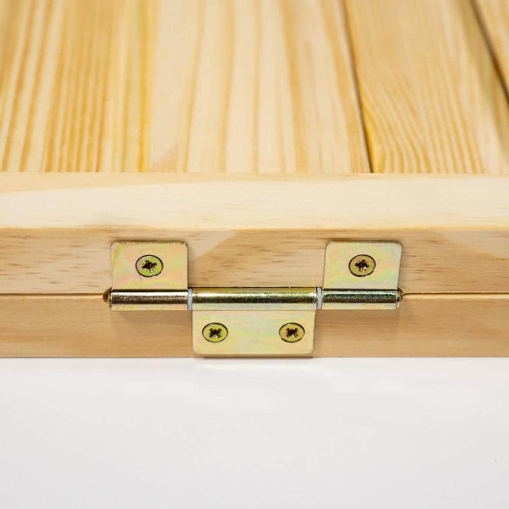 Kimberly Bay Louvered Wood Unfinished Plantation Bi-Fold Door