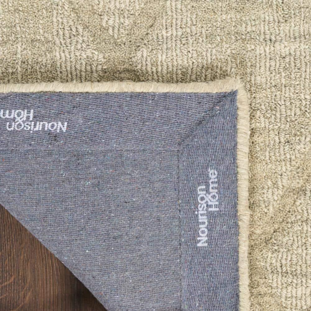 Nourison Wool Haven Sage Modern Wool Indoor Rug