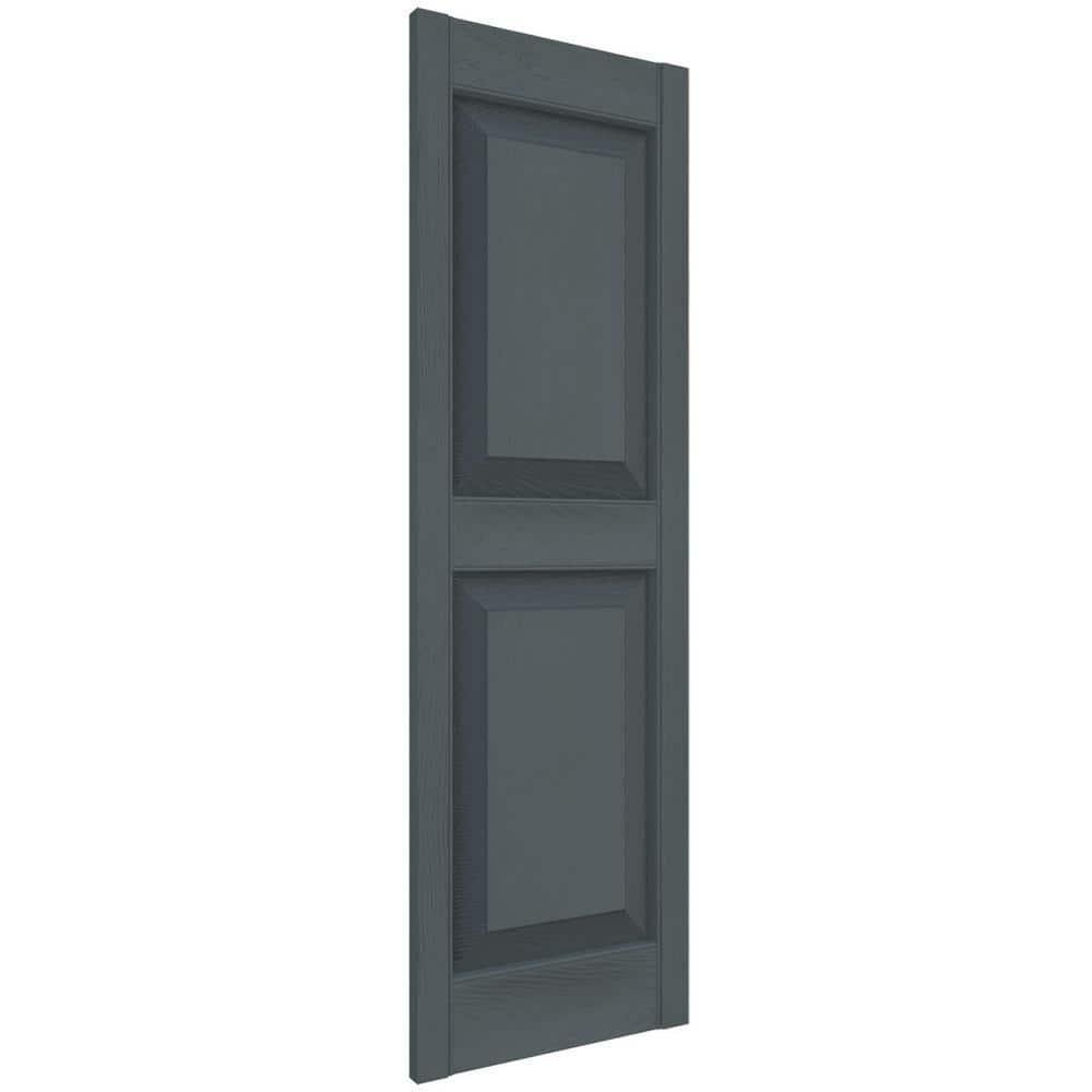 Builders Edge Builders Edge, TailorMade Two Equal Panels, Raised Panel Shutters, Includes Matching Installation Spikes (Per Pair)
