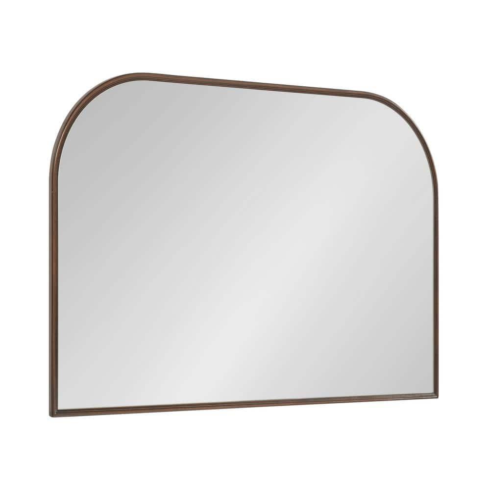 36" x 24" Caskill Framed Arch Wall Mirror Bronze - Kate & Laurel All Things Decor: Mantel Decor, No Assembly Required